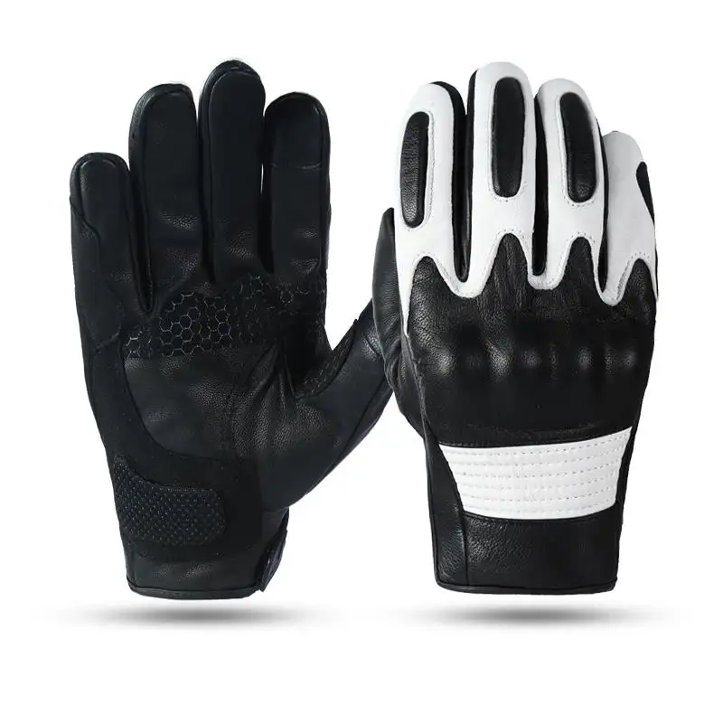 Gloves Wholesale White Motorcycle Mountain Bike Gloves Warm Touch Screen Outdoor Sports Gloves High Quality Racing Gloves