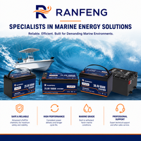 Batería Marina LiFePO4 de 51.2V 100Ah, Comunicación NMEA 2000, IP67 Impermeable, Batería de Litio para Barco Eléctrico
