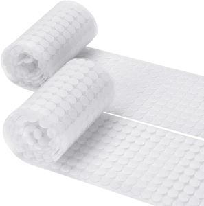 Nastri di fissaggio autoadesivi trasparenti Gancio di Nylon e monete ad anello con Logo stampato per uso indumento - Product Image 1