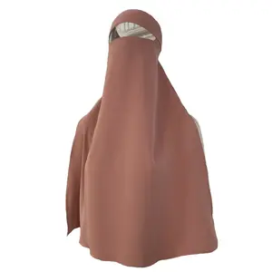 Wholesale Turkey Dubai Nida Hijab Medine Silk Veil for Ladies Latest Muslims Veils and Hijabs