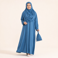 Robe de prière Khimar pour femmes, sans épingles, tenue modeste, vêtements islamiques
