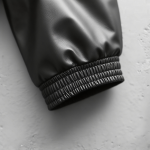 Chaquetas universitarias de carreras de invierno con cuello de solapa para hombre de motocicleta personalizada de alta calidad, chaqueta de cuero con relieve y cremallera para hombre - Product Image 2