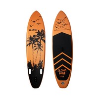 Planche à pagaie gonflable de style plage avec pompe de toit antidérapante pour les sports nautiques et le surf
