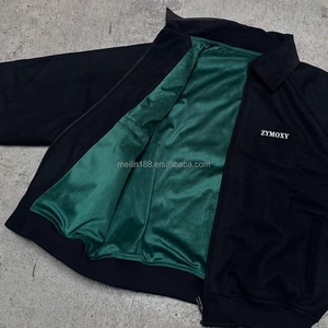 Fashion Custom High Quality <b>Suede</b> <b>Jacket</b> for Men Wear Vintage Leather Collar Zipper Coat Boxy <b>Suede</b> Fabric <b>Jacket</b> Design - Product Image 4