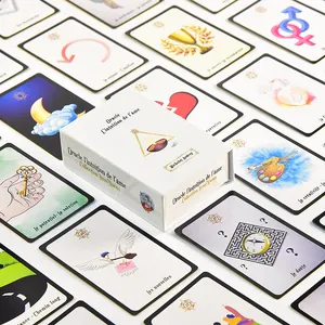 Baskı Tarot 78 adet güverte kart İngilizce Divination araçları Oracle kart aile arkadaş masa oyunu Tarot kartları üreticisi
