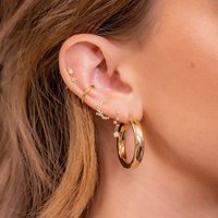 Nieuw Design Vrouwen Roze Zirkoon Oorbellen 18K Goud Trendy Sieraden Meisje Ster Maan Hart Beer Schattig Fruit Konijn Messing Oorbellen
