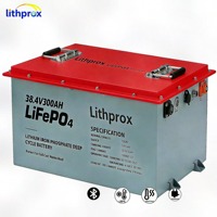 Batterie Lithium LiFePO4 à décharge profonde 38,4V 300Ah 10KW Grade A Marine Bluetooth Prise Anderson 6000+ Cycles CE RoHS IP67 OEM ODM