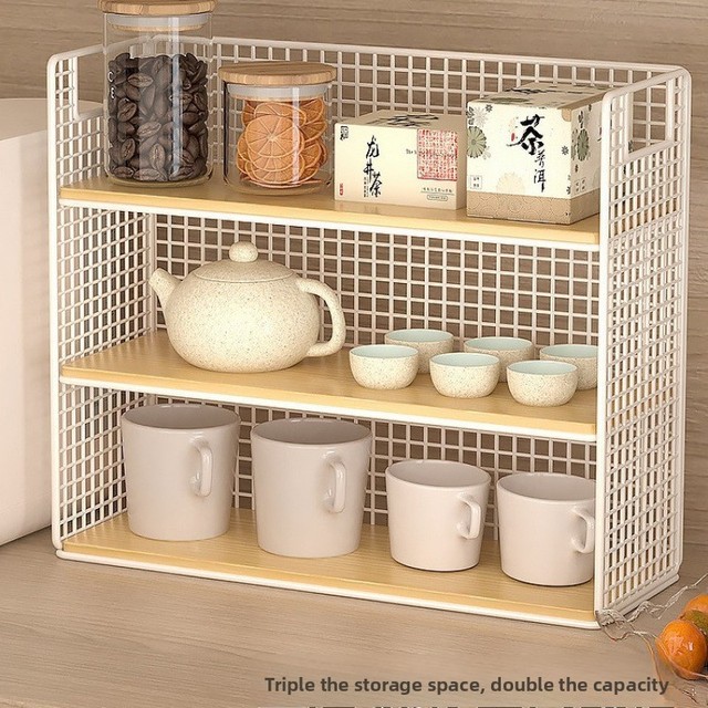 Desktop Shelfmetal Frame Desk Shelf Wood Desktop Shelf Organizer Bookshelf Desktop Storage Freestanding Desk Display Rack