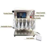 Machine de remplissage semi-automatique BANMO pour sachets à bec verseur avec pompe péristaltique de table, machine de distribution pour jus, mini machine de remplissage