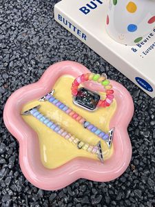 Correa Elástica con Diseño de Arcoíris para Apple Watch Series 10 9 SE Ultra 2 49mm 46 42mm, para Mujeres y Niñas, Tipo Espiral - Product Image 4