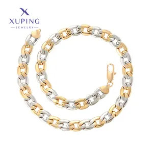 45030 xuping kalung rantai pasangan, perhiasan sederhana keren untuk pria atau wanita modis kalung pasangan
