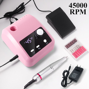 Perceuse à ongles électrique rechargeable 45000 tr/min, machine professionnelle de polissage et de coupe pour les fournitures de manucure en salon - Product Image 2