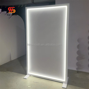 Soporte de Fondo Acrílico Blanco Liso con LED para Letrero de Bienvenida de Boda, Fondo de Arco Acrílico Blanco con Luz - Product Image 2