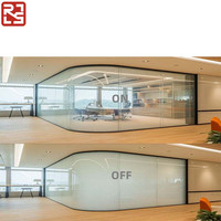 Tintado de ventana conmutable eléctrico ajustable autoadhesivo moderno decorativo Pdlc película de vidrio inteligente