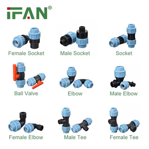 Raccords de compression IFAN de qualité supérieure pour tubes 20-110 mm, raccords d'irrigation en PP, raccords de compression HDPE pour l'<span class=keywords><strong>eau</strong></span> - Product Image 5