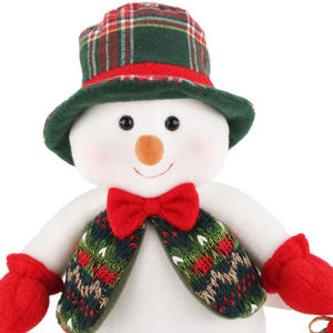 Paire de bonhommes de neige debout à un pied de <span class=keywords><strong>Noël</strong></span> blanc Zaves avec écharpe et chapeau pour <span class=keywords><strong>la</strong></span> décoration intérieure - Product Image 6