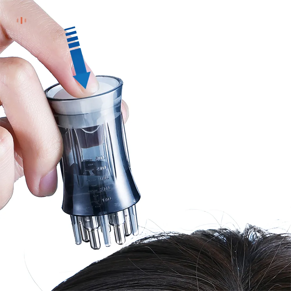 Haargroeimiddel Anti Haaruitval Massage Hoofdhuid Behandeling Borstel Wortelkam Applicator Fles Voor Haarolie