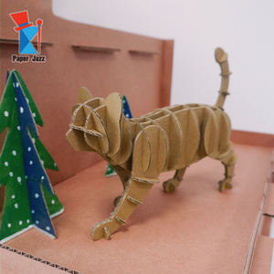 Wholesale 3D DIY Toy <strong>Cat</strong> Cardboard <strong>Puzzle</strong> Animal Model Unique Shape 3D Adult Animal <strong>Jigsaw</strong> <strong>Puzzle</strong> - Product Image 6