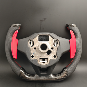 พวงมาลัยแอกครึ่งรอบคาร์บอนไฟเบอร์สำหรับ VW <span class=keywords><strong>Volkswagen</strong></span> Golf 8 R 5 6 7 MK8 MK6 MK7 7R 8R GTI POLO Passat B8 - Product Image 3