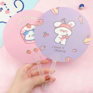 Éventail publicitaire rond en PP, abordable, en plastique, type picket - Product Image 5