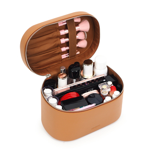 NOVOTE Factory Price Genuine Leather <strong>Cosmetic</strong> <strong>Bag</strong> for Women Portable <strong>Cosmetic</strong> <strong>Bag</strong> Customizable Makeup <strong>Bags</strong> - Product Image 6