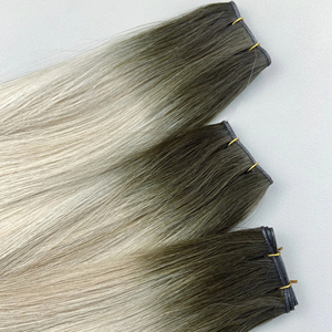 European Thin Invisible New Remy <b>Sewing</b> Body Wave Wavy Virgin T4-8/60A 24in Blonde Product Genius Weft Russian Human Hair - Product Image 1