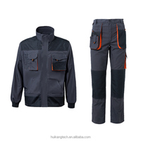 Vêtements de Travail Personnalisés 80% Polyester 20% Coton, Ensembles Complets Uniformes pour Hommes, Tenues de Travail pour Mécaniciens, Usines, Ateliers et Réparation Automobile