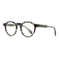 Nouvelle Arrivée Monture de Lunettes Unisexe Tendance avec Logo Personnalisé, Design Carré à Monture Complète, Légère et Confortable en Acétate Laminé
