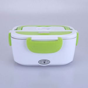 Durable Low MOQ Nordic Plastic 2 Compartments 3-6L Capacity Home Car Food <b>Storage</b> Electric Heating Keeping Warm <b>Kitchen</b> Dinner - Product Image 2