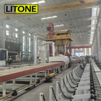 Ligne de production de revêtement en poudre entièrement automatique pour barres d'armature en fer LITONE, contrôle PLC, pulvérisation électrostatique, fours de cuisson/séchage CE