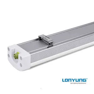 1200 Mm 1.2 M 4ft 6ft 60 W Dapat Ditautkan IP65 Lampu LED Linear Tri-Proof dengan 3 Tahun garansi