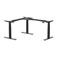 Escritorio de Computadora Ajustable de Esquina, de Madera Blanca, Económico, para Oficina Ejecutiva u Hogar, Marca AOKE