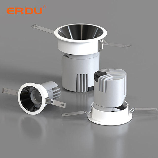 ERDU Indoor Lighting Adjustable Led Ceiling Light Hotel Downlight Recessed Mounted SMD Ceiling Led Spot Light Led Downlight