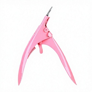 Coupe-ongles professionnel rose en acier inoxydable à lame incurvée en U, durable, tranchant et portable – Nouveauté - Product Image 2