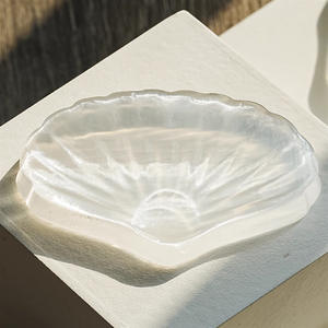 Cristallo di gesso naturale artigianato statue <span class=keywords><strong>animali</strong></span> Reiki gatto faccia Selenite ciotola per decorare - Product Image 2