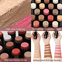 Stick de maquillage HelloKiss High Glow Brightening Fit Stereo Face Base Multicolor Shadow Concealer pour femmes