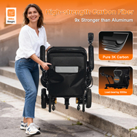 Fauteuil roulant pliable en fibre de carbone - Léger et facile à transporter pour les voyages 70121 L02
