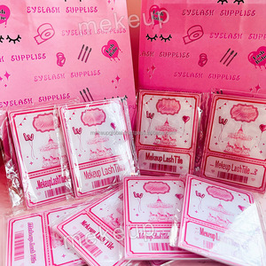 Carreau de cils de coeur de dessin animé avec couverture en acrylique avec porte-plateau magnétique Extensions de cils mignons personnalisés Tuile de cils d'arc en acrylique - Product Image 5