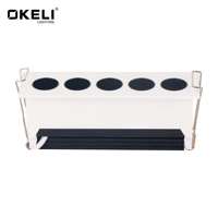OKELI SKD Encastré Rectangulaire Réglable Downlight 6w 10w 20w Aluminium Led Linéaire Grille Lumière