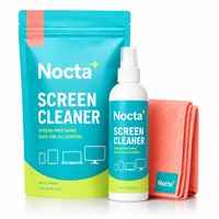 Kit de nettoyage d'écran professionnel NOCTA, spray anti-buée pour écran avec chiffon en microfibre de haute qualité pour ordinateur portable, MacBook, ordinateur de bureau
