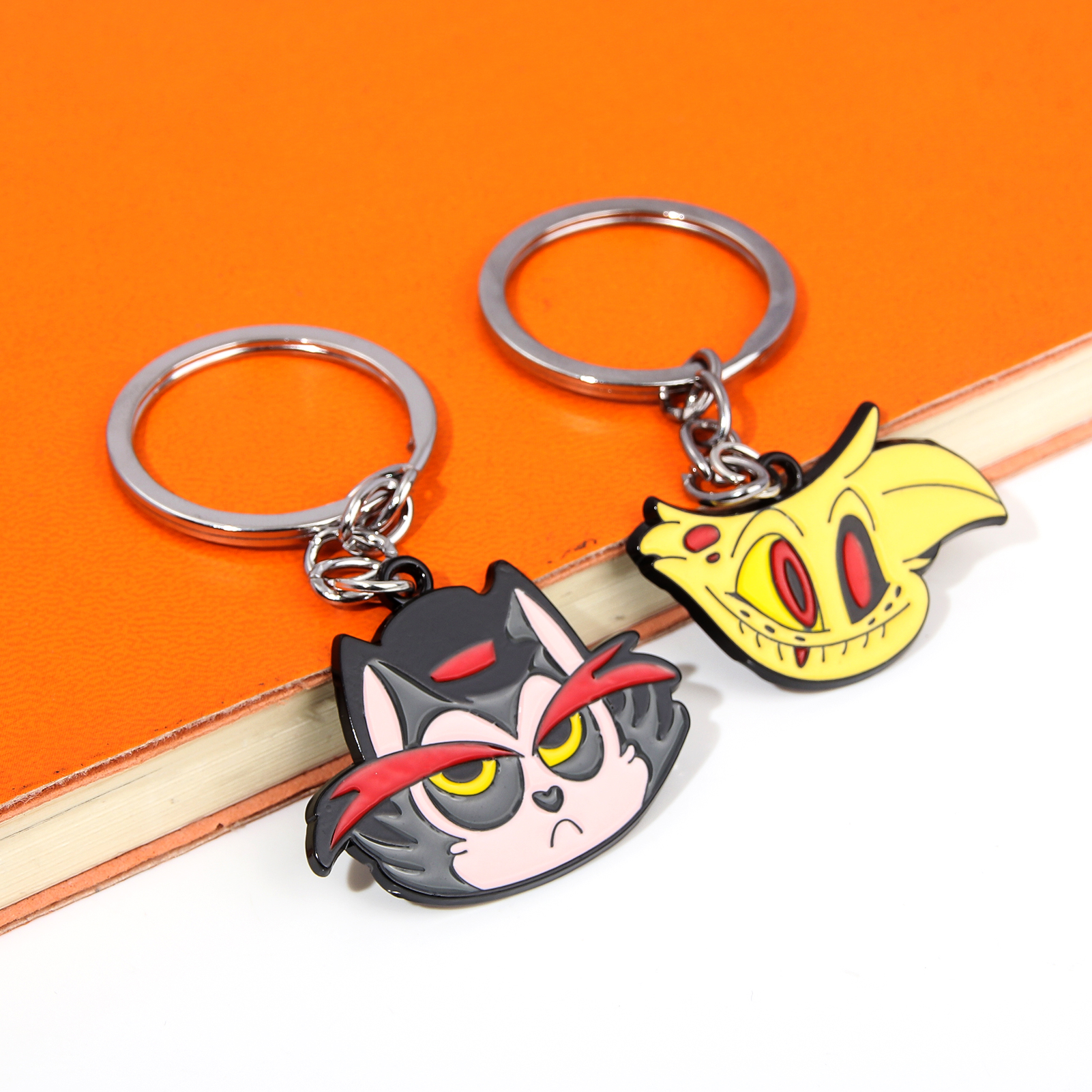 Trendy Hazbin Hotel Anime Character Keychain - Metal & Oem