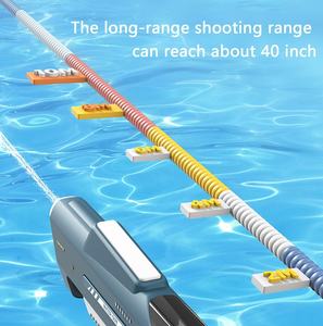 62 सेमी वाटरप्रूफ स्वचालित पानी अवशोषण इलेक्ट्रिक वाटर गन, मैनुअल ऑटो 2 मोड पानी की पिस्तौल, निरंतर 10 मीटर रेंज पानी की बंदूक - Product Image 5