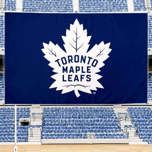 علم مخصص مرن 3×5 قدم لفريق تورونتو مابل ليفز، مطبوع بتقنية التسامي للاستخدام الخارجي، مع عمود ألمنيوم، تصميم للرفع، مصنوع من البوليستر بألوان بانتون - Product Image 1