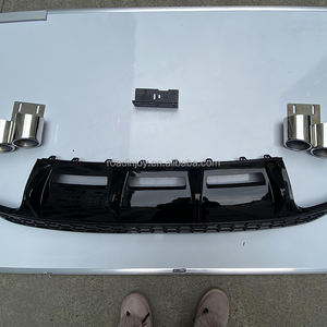 Diffusore Posteriore Nero Lucido 2021 2022 con Terminali di Scarico per <span class=keywords><strong>Audi</strong></span> A3 Accessori <span class=keywords><strong>Auto</strong></span> <span class=keywords><strong>S3</strong></span> - Product Image 2