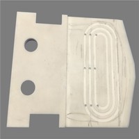 Pince de préhension pour plaquettes semi-conductrices en céramique d'alumine, usinée sur mesure par dessin, pour bras robotisé de préhension sous vide, avec trous de montage