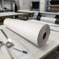 Papier de traceur blanc haute résistance à prix d'usine pour machine de découpe de vêtements