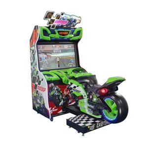 Machine de jeu d'arcade de course de <span class=keywords><strong>moto</strong></span> MotoGP à monnayeur pour parc d'attractions - Product Image 1