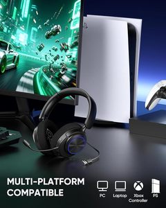 Casque de jeu sans fil INGA pour <span class=keywords><strong>PS5</strong></span>, PS4, PC, Mac, Switch, équilibre jeu/chat pour <span class=keywords><strong>PS5</strong></span>/4, 2,4 GHz/<span class=keywords><strong>Bluetooth</strong></span> 5.2 - Product Image 6