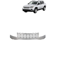 Rejilla CZJF en Negro Mate y Gris Plateado para Jeep Compass 2011 2012 2013 2014 2015 2016 68109866AA 68213198AA