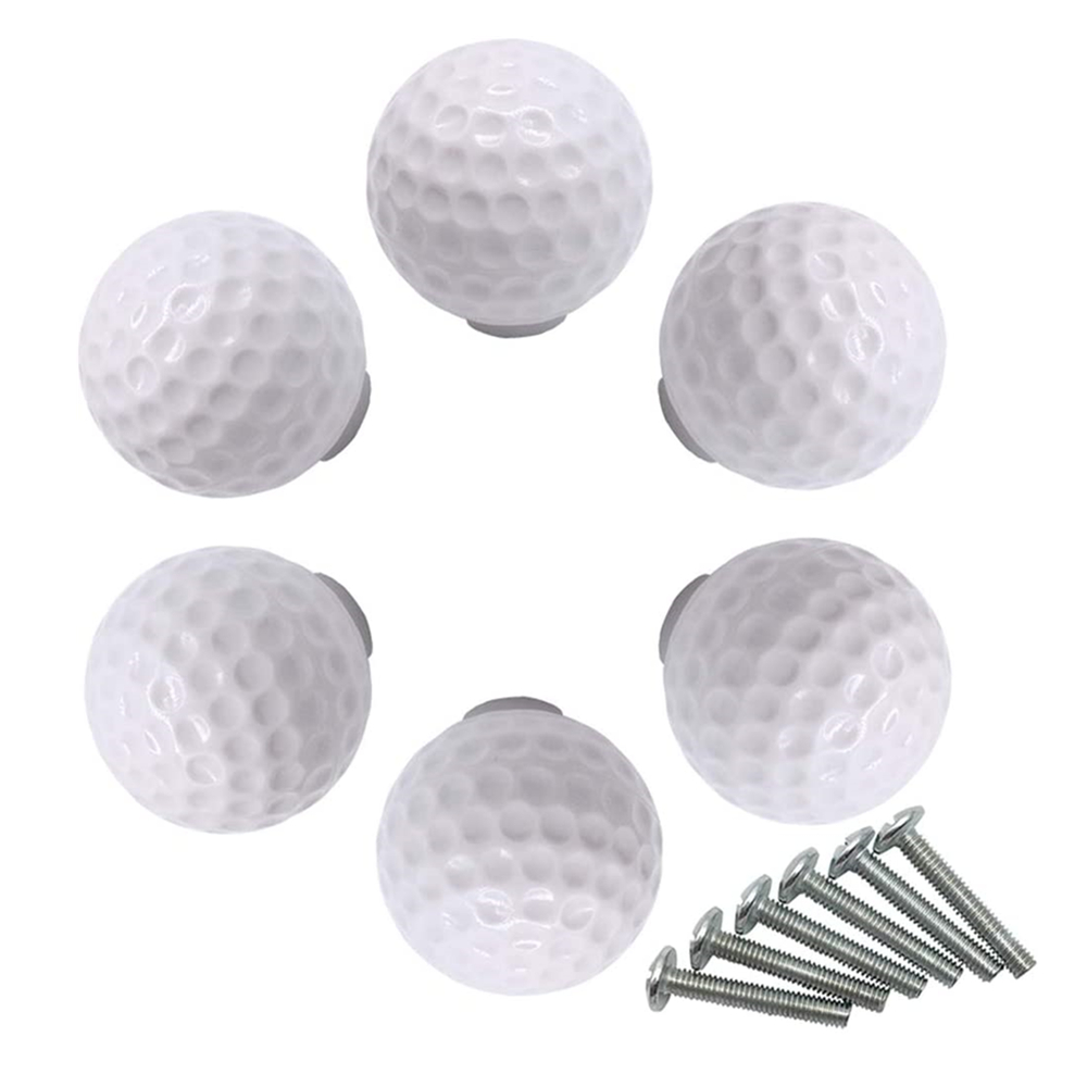 Golf Ball Hardware Ball Sports Drawer knobs Pulls Children Baby Room Handles Dresser Cupboard Wardrobe Cabinet Kitchen Knobs